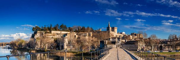 Ünlü Avignon Avignon Fransa Pont Saint-Benezet olarak da bilinir Köprüsü - Fotoğraf, Görsel