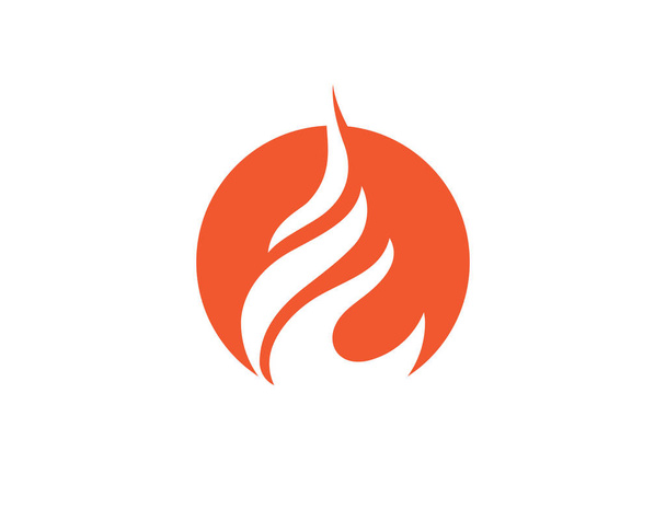 Ogień Płomień Logo szablon wektor ilustracja projektu - Wektor, obraz