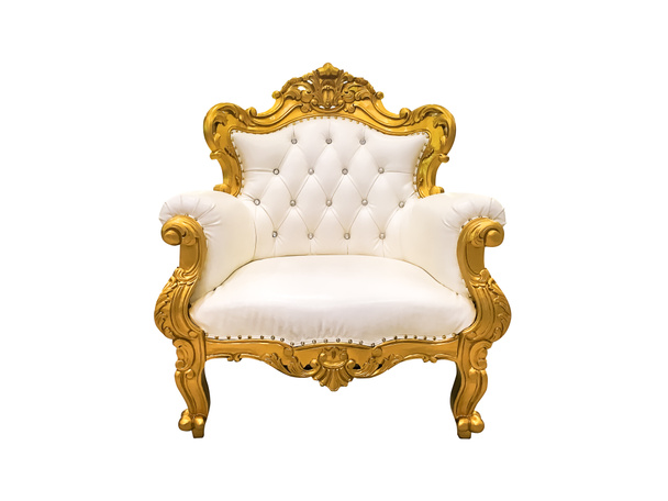 Lussuoso divano in stile vintage isolato su bianco con percorso di ritaglio
. - Foto, immagini