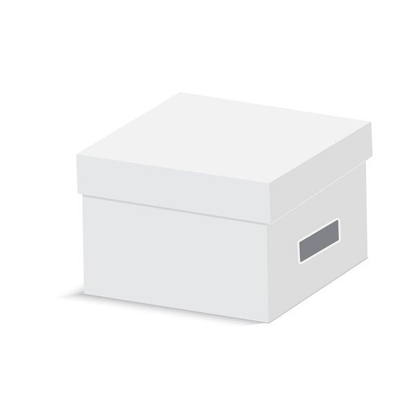 Caja de cartón en blanco para regalo. Vector
 - Vector, imagen