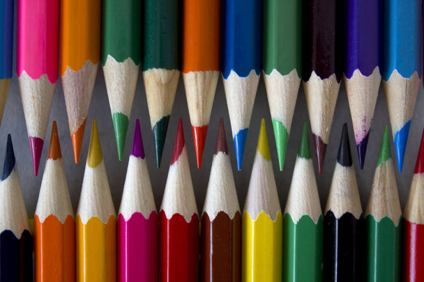 Colorful colored pencils of different colors - Photo, Image