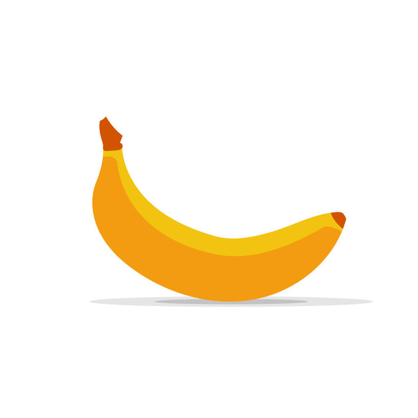 Μπανάνα εικονίδιο - φρούτα εικόνα - υγιεινή διατροφή - φρέσκα τροπικά μπανάνα - επίπεδη διανυσματικά εικονογράφηση απομονώνονται σε λευκό φόντο. - Διάνυσμα, εικόνα