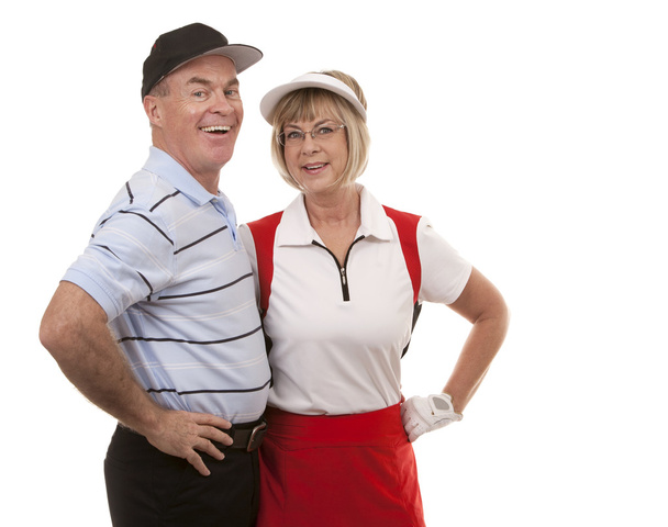 golf couple - Photo, Image