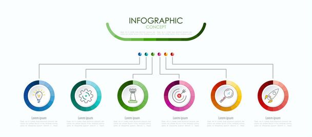 Vector infographic template. Business concept with options.Vector illustration. - Vektor, Bild