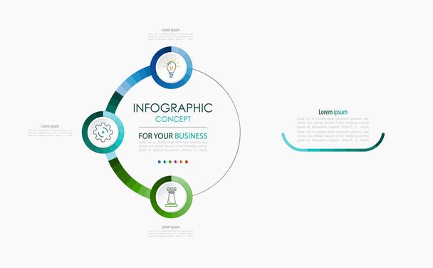 Vector infographic template. Business concept with options.Vector illustration. - Vektor, obrázek