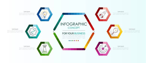 Vector infographic template. Business concept with options.Vector illustration. - ベクター画像