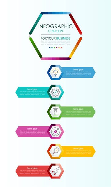Vector infographic template. Business concept with options.Vector illustration. - Vektor, obrázek