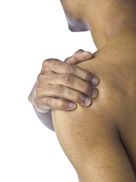 мужчина, страдающий от боли в плече
 - Фото, изображение