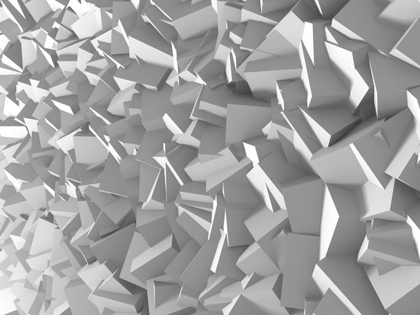 キューブの白の抽象的な幾何学的な背景 - 写真・画像