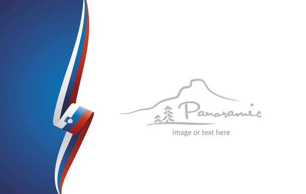 Slovenië abstracte vlag brochure cover poster achtergrond vector - Vector, afbeelding