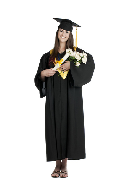 atractiva graduada femenina
 - Foto, imagen