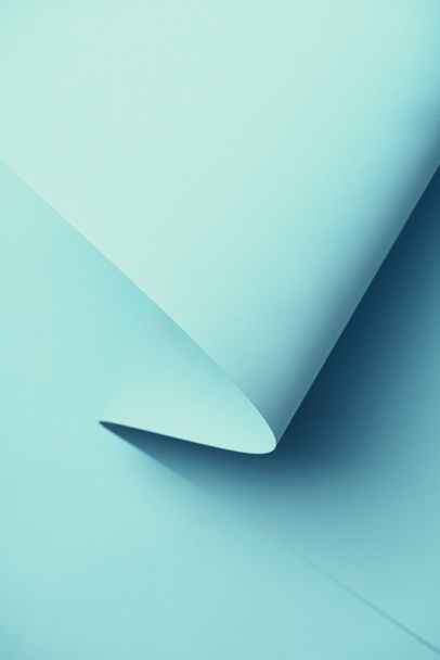 close-up view of creative blue abstract paper background - Photo, Image