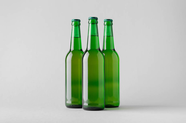 Beer Bottle Mock-Up - Three Bottles - Zdjęcie, obraz