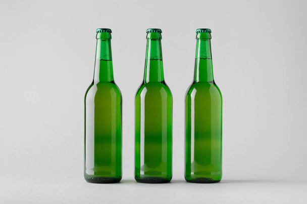 Beer Bottle Mock-Up - Three Bottles - Fotó, kép
