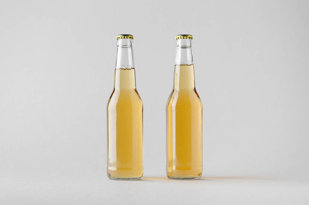 Beer Bottle Mock-Up - Two Bottles - Φωτογραφία, εικόνα