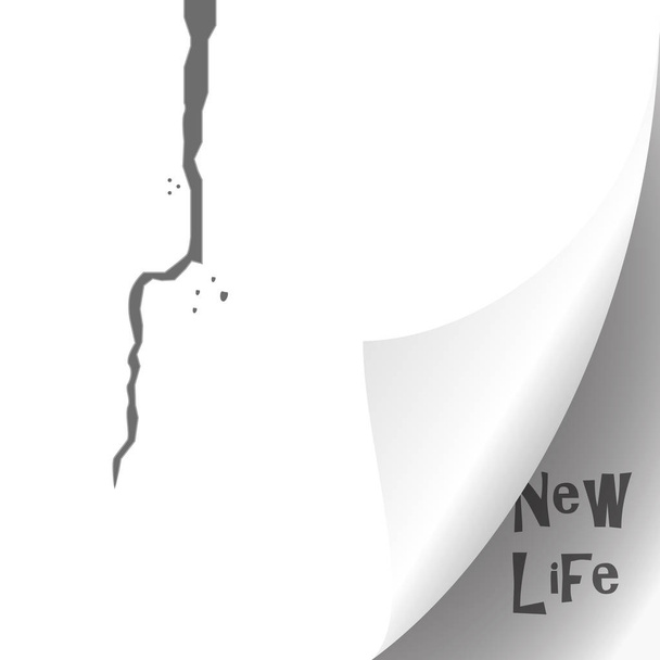 Page curl élégant Nouvelle illustration vectorielle de vie eps10
 - Vecteur, image