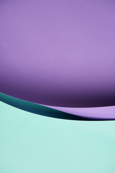 close-up view of beautiful purple and turquoise abstract paper background    - Photo, Image