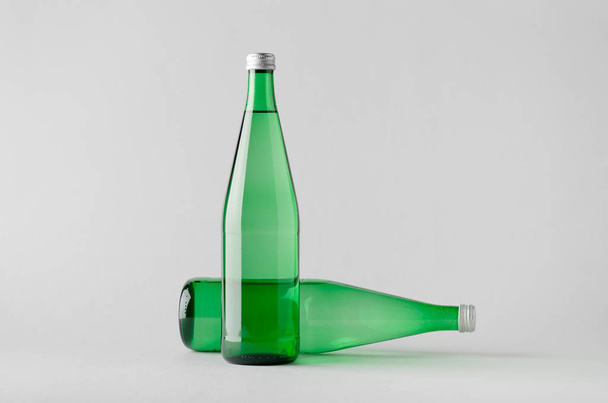 Water Bottle Mock-Up - Two Bottles - Foto, imagen