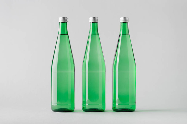 Water Bottle Mock-Up - Three Bottles - Фото, изображение