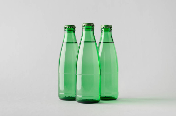Water Bottle Mock-Up - Three Bottles - Valokuva, kuva
