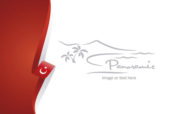 Türkei abstrakt Broschüre Cover Poster Hintergrund Vektor - Vektor, Bild
