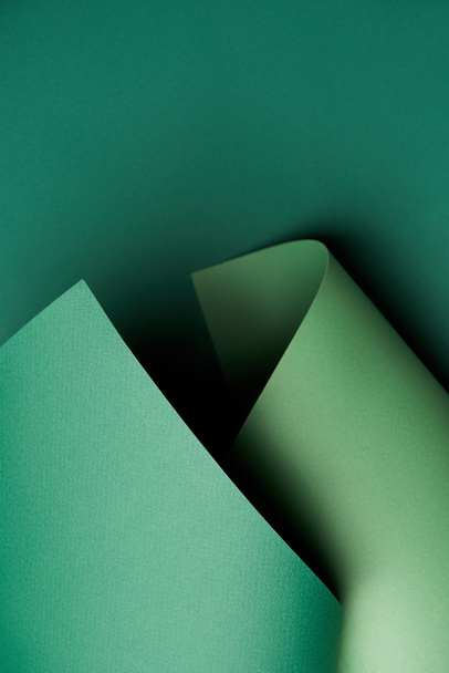beautiful bright abstract green paper background      - Фото, изображение