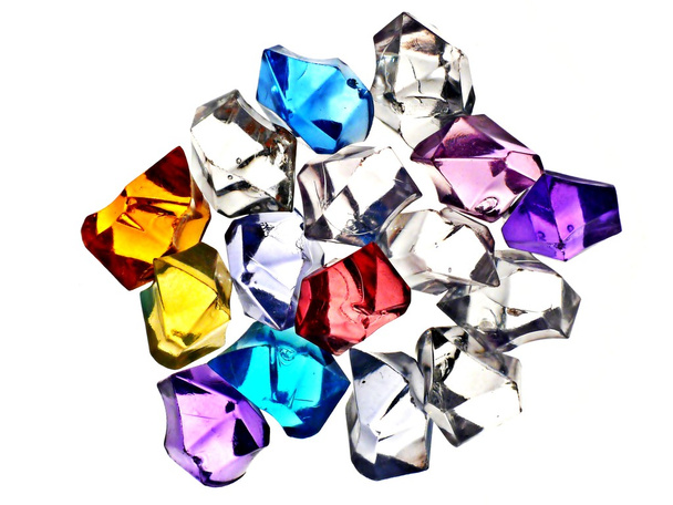 Красочные пластиковые кристаллы
 - Фото, изображение