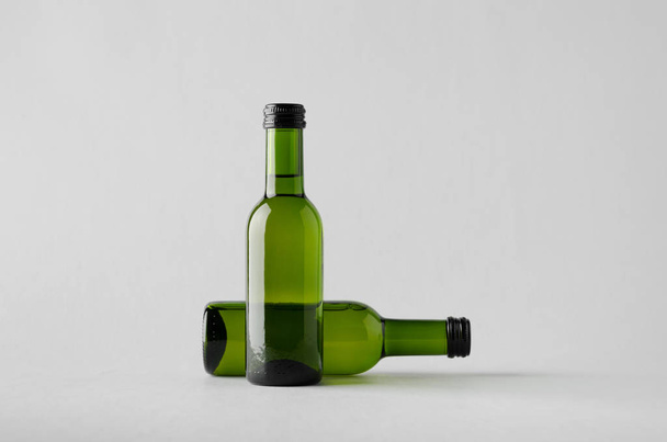 Wine Quarter / Mini Bottle Mock-Up - Two Bottles - Fotografie, Obrázek