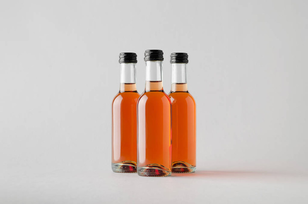 Wine Quarter / Mini Bottle Mock-Up - Three Bottles - Valokuva, kuva