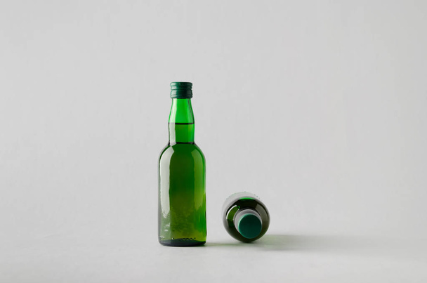 Miniature Spirits / Liquor Bottle Mock-Up - Two Bottles - Foto, Imagem