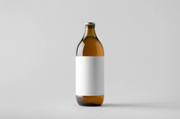 Beer Bottle Mock-Up - Blank Label - Foto, Imagem