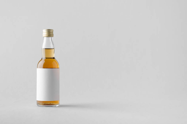 Miniature Spirits / Liquor Bottle Mock-Up - Blank Label - Photo, Image
