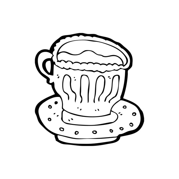 Fancy tazza di tè - Vettoriali, immagini