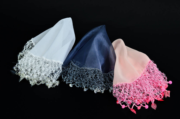 handgemaakte zakdoek gebruikt om te dansen op een Turkse bruiloft - Foto, afbeelding