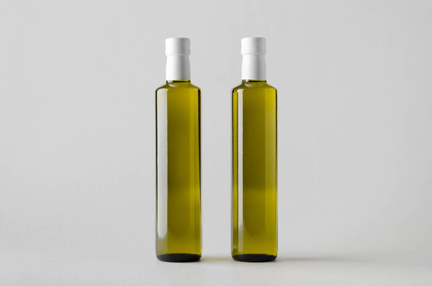 Olive / Sunflower / Sesame Oil Bottle Mock-Up - Two Bottles - Photo, Image