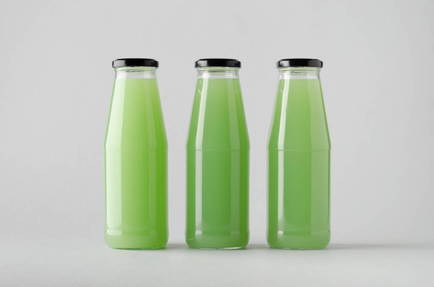 Juice Bottle Mock-Up - Three Bottles - Foto, Imagem