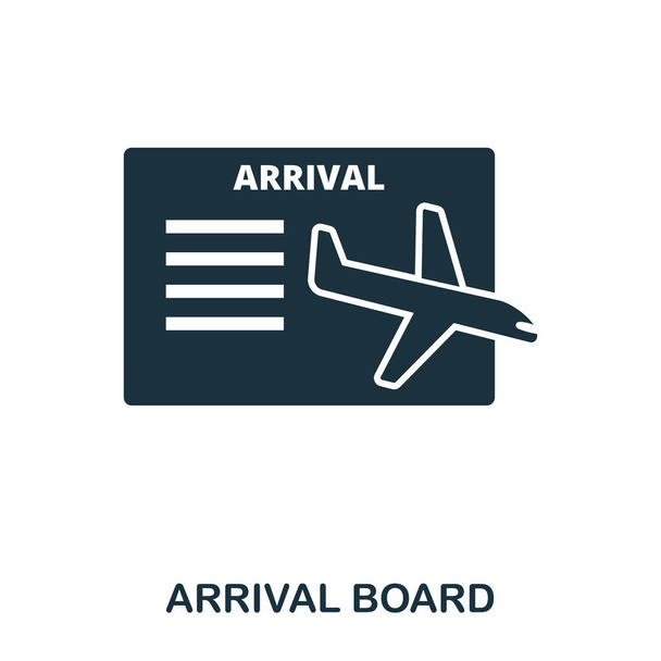 Arrival Board icon. Line style icon design. UI. Illustration of arrival board icon. Pictogram isolated on white. Ready to use in web design, apps, software, print. - Photo, Image