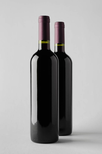 Wine Bottle Mock-Up - Two Bottles - Photo, Image