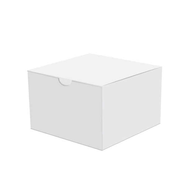 Blank of cardboard box for gift. Vector. - Vector, Image