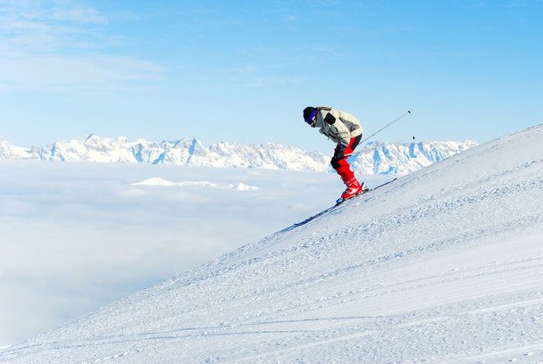 skier downhill - Photo, image