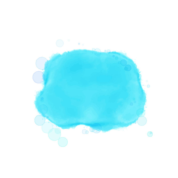 Blue spot, watercolor abstract hand painted EPS10 - Vector, Image