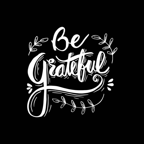 Be grateful hand lettering. - Photo, Image