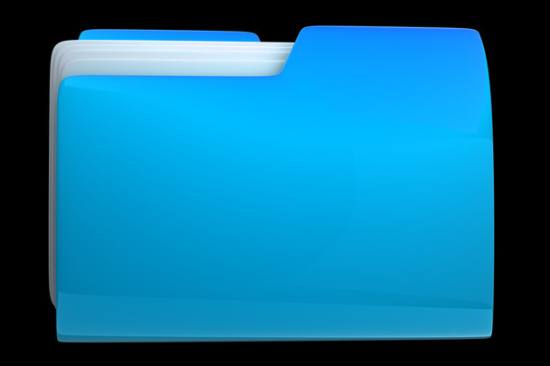 blue folder - Foto, imagen