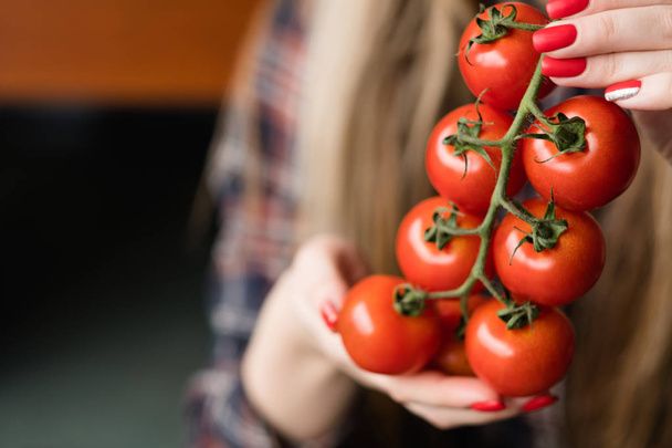 vegan diet healthy organic natural food tomato - Фото, изображение