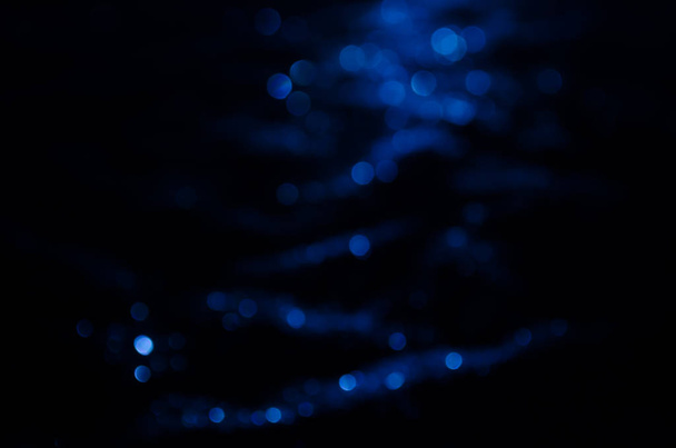 Blue abstract bokeh background. - 写真・画像
