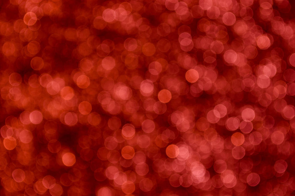 Red abstract bokeh background. - Fotoğraf, Görsel