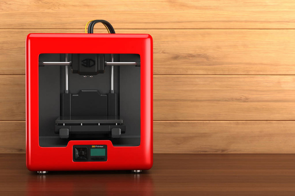 3D render bir 3d printerlere harcama maddeler - Fotoğraf, Görsel