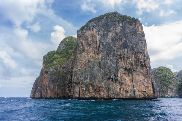 Phi Phi Island is abundant with natural resources, it also developedas a smalltown. This conservation area surrounded by invariably elegant landscape. The views it offers are astonishing, so sightseeing is an absolute must. - Photo, Image