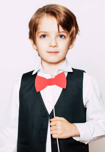 stylish little boy - 写真・画像