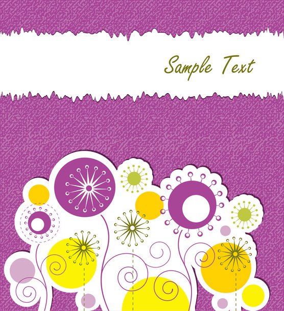 Spring floral background with text space - Vecteur, image